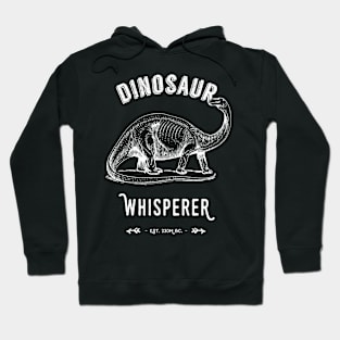 Dinosaur Whisperer - White Text Hoodie